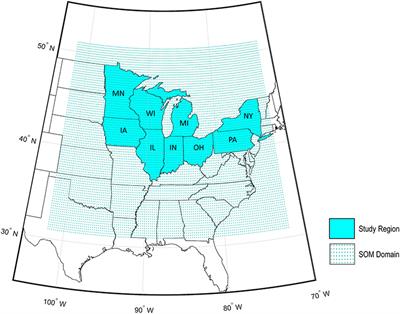 Extreme Precipitation in the Great Lakes Region: Trend Estimation and Relation With Large-Scale Circulation and Humidity